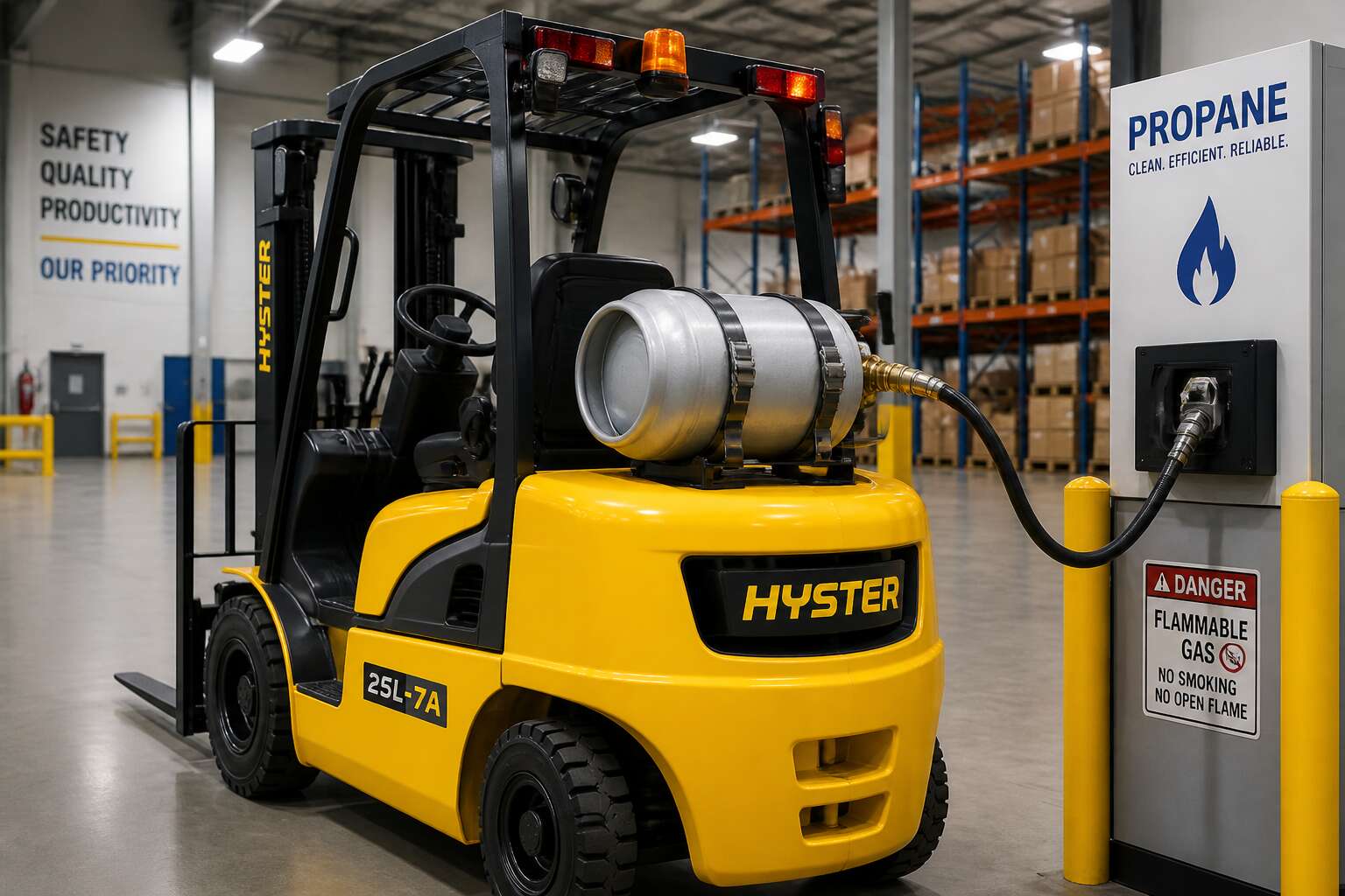 forklift gas supply
